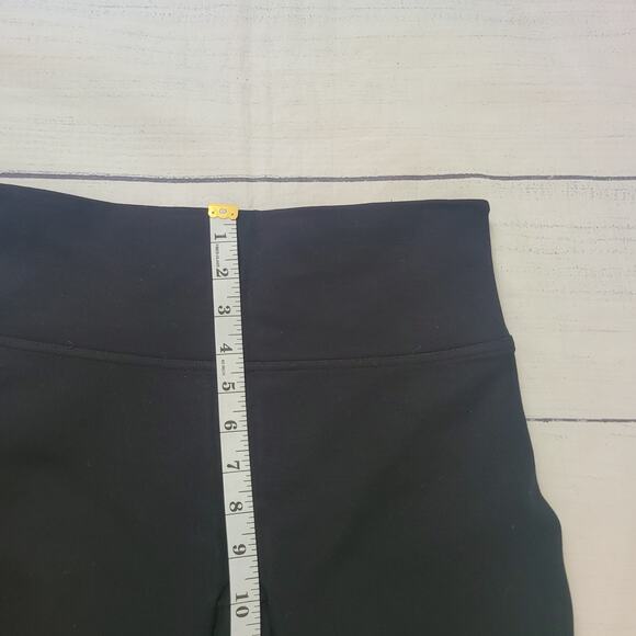 Spanx Size M Tall Black Ponte Knit Pull-On High Rise Shaping Leggings Minimalist - Picture 3 of 9